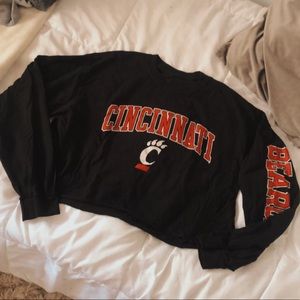 Cropped university of cincinnati long sleeve